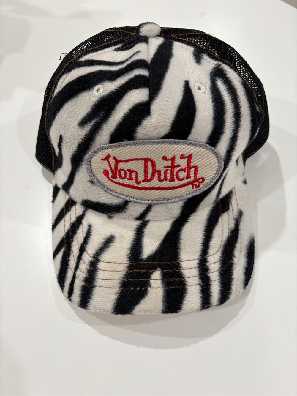 Von Dutch  Vintage Zebra Trucker Hat